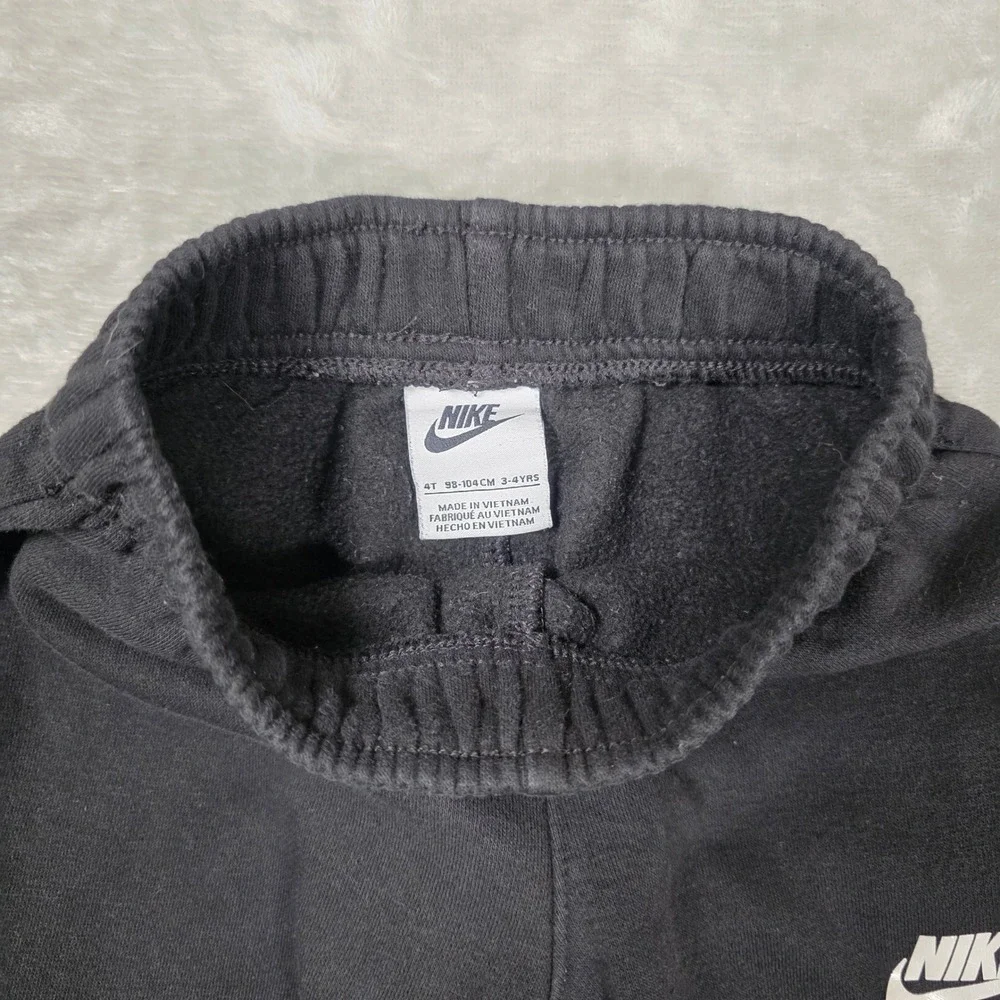 Nike‎ Sweatpants Toddler 4T Black Good Fleece Joggers